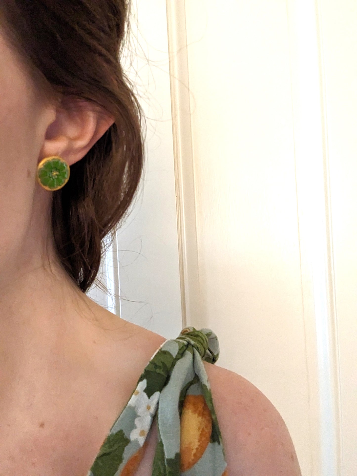 Faye Stud Earring - Avocado