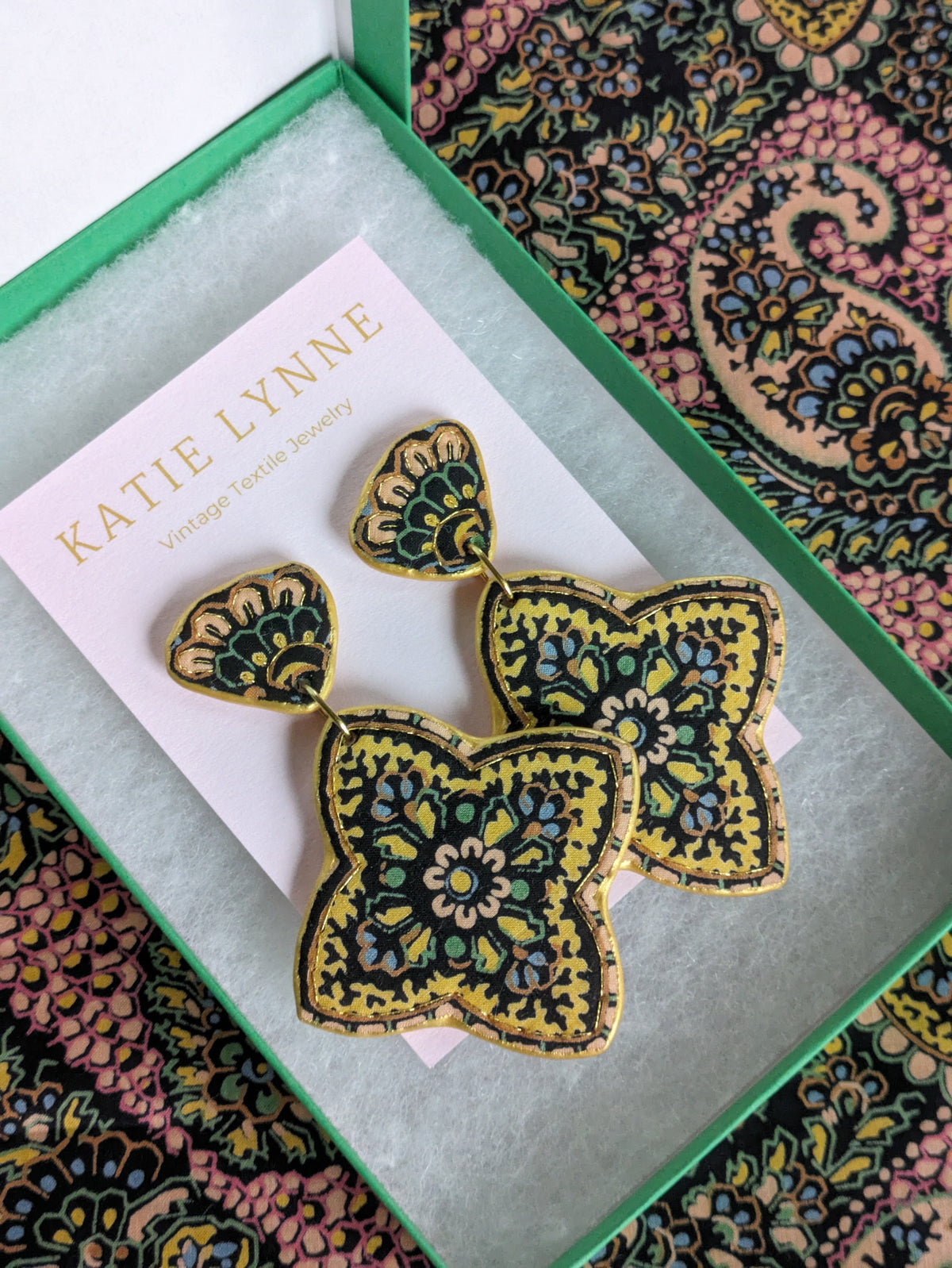 Monica Statement Earring - Yellow