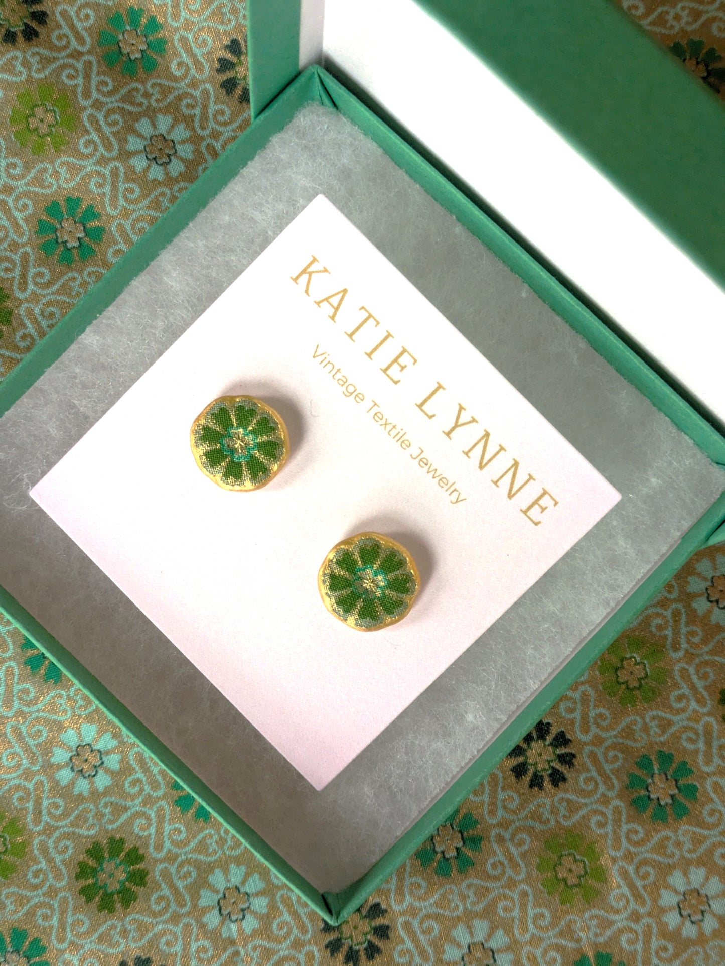 Faye Stud Earring - Olive