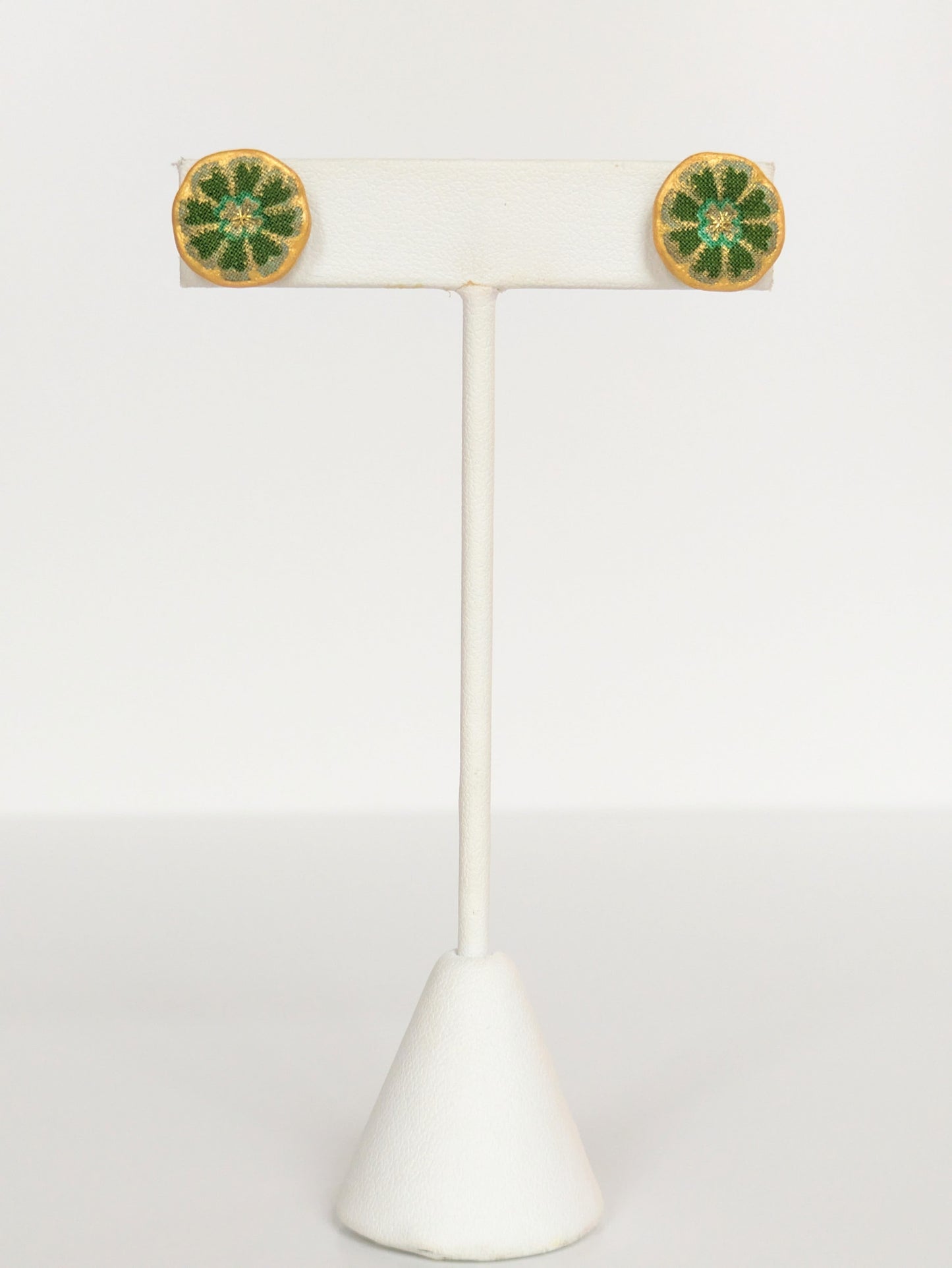 Faye Stud Earring - Olive