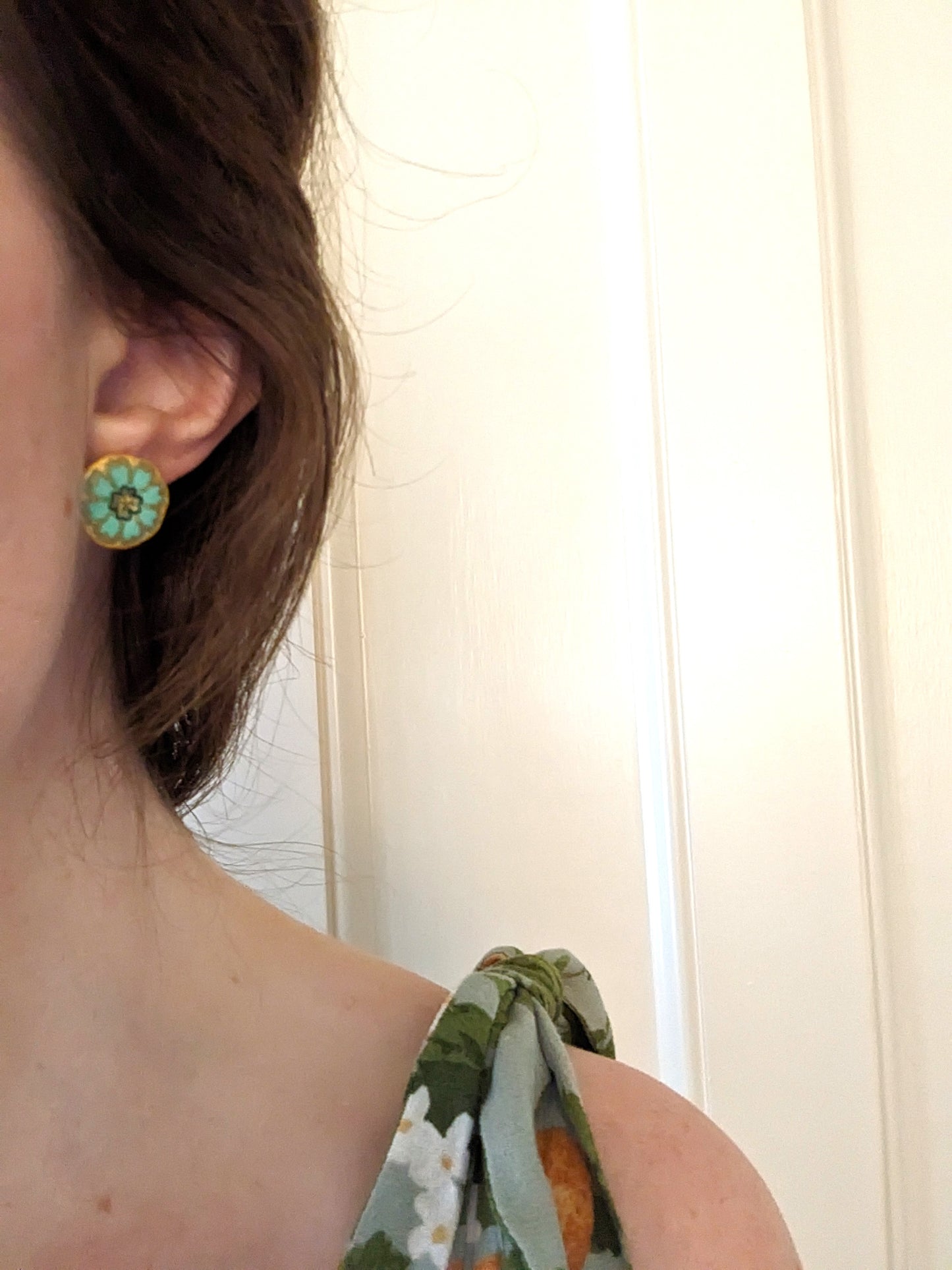 Faye Stud Earring - Mint