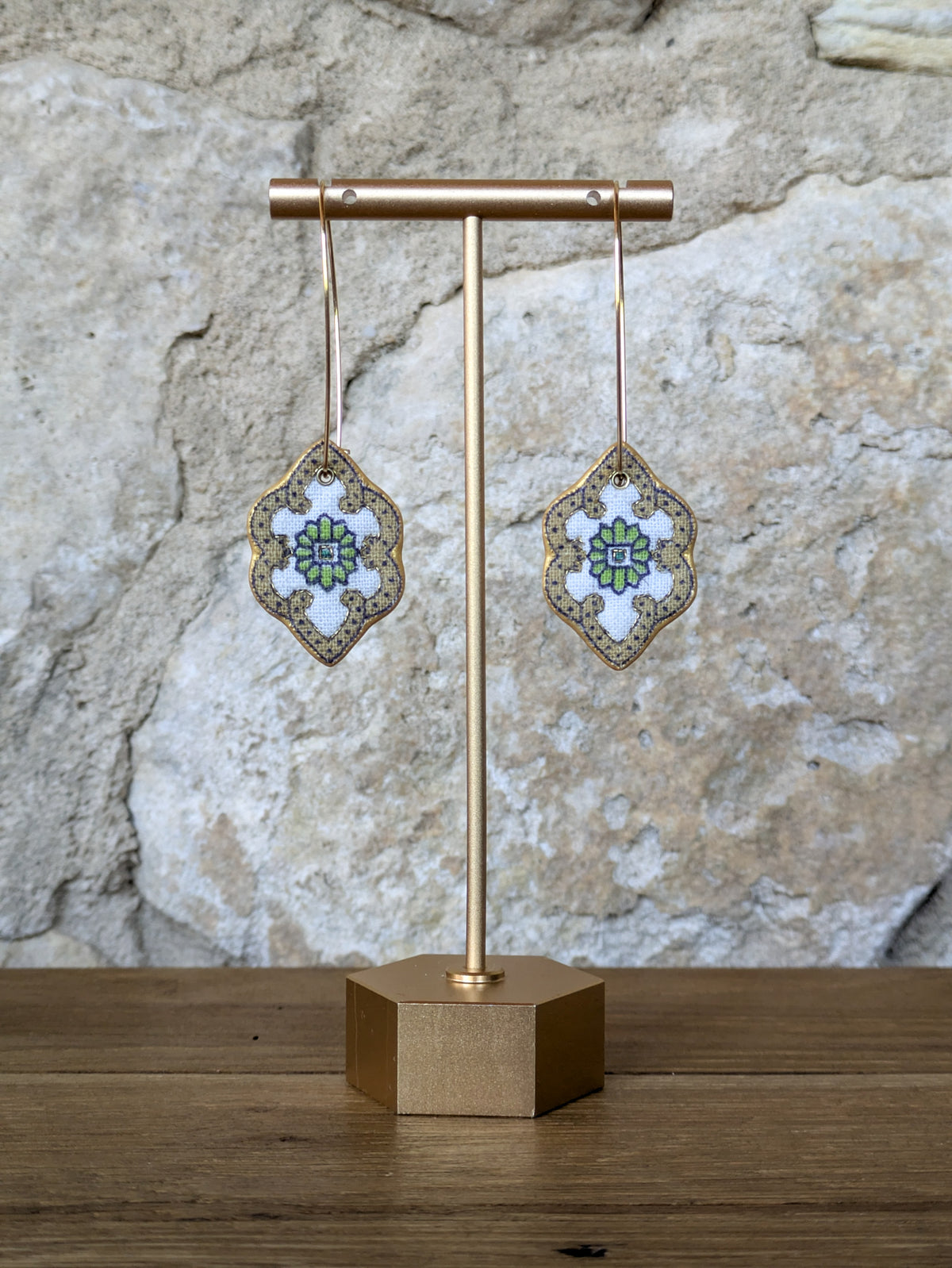 Faye Drop Earring - White