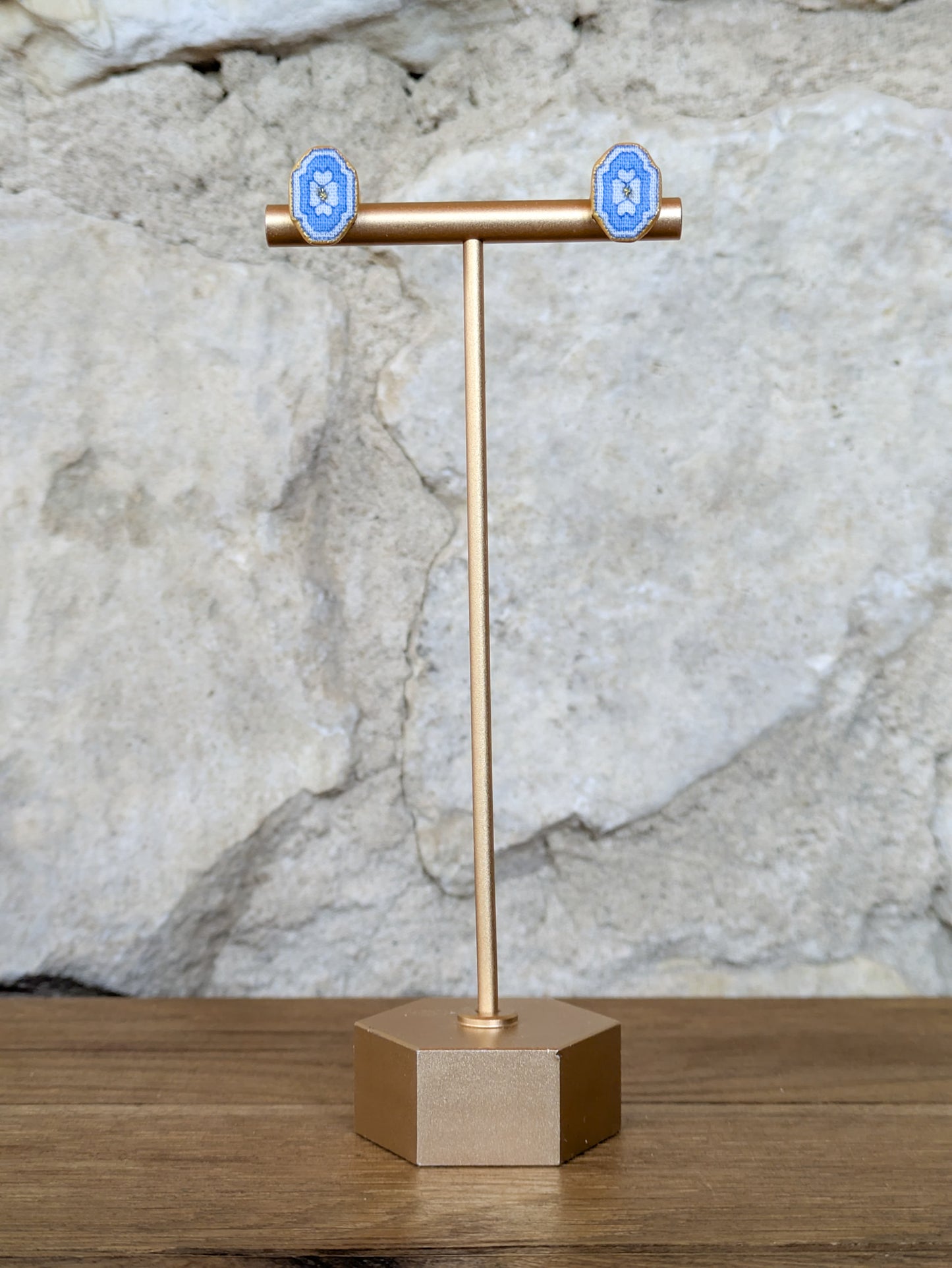 Henrietta Stud Earring - Light Blue