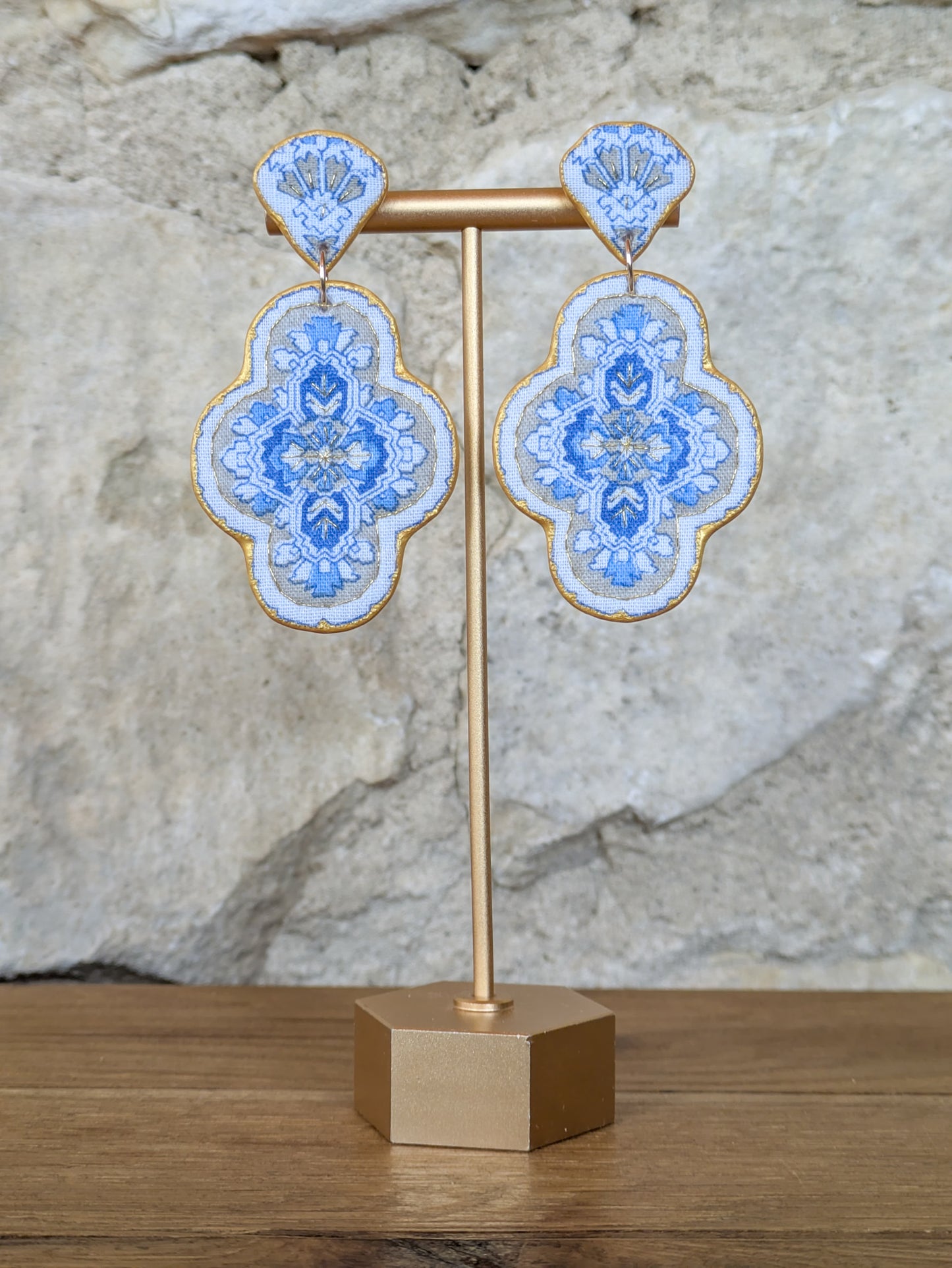 Henrietta Statement Earring - Taupe